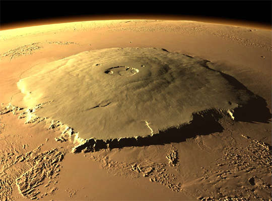 гора Олимп на Марсе